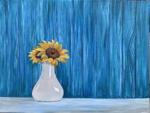 Sunflower and Vase Oil Demo