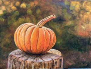 OIL PAINTING DEMO PUMPKIN