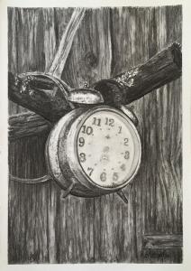 CHARCOAL CLOCK